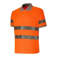 POLO M/M ALTA VISIB LARANJA FLUORESCENTE 